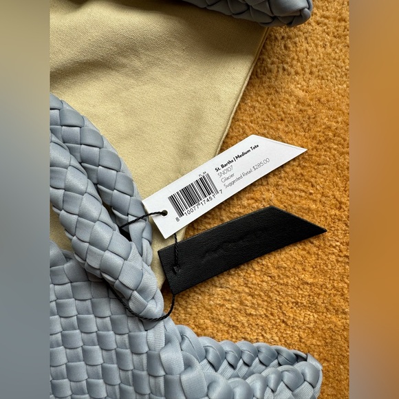 Naghedi Light Blue Woven Tote Bag - Picture 10 of 16